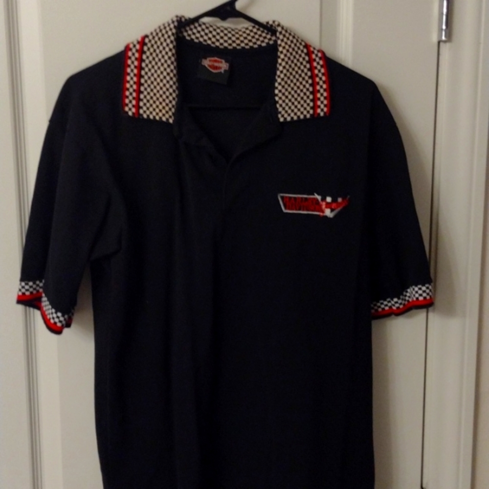 Harley Davidson motorcycles polo shirt, size Medium, authentic Vintage!